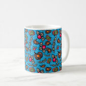 Pods de graines de saut Bleu classique Mug (Devant droit)