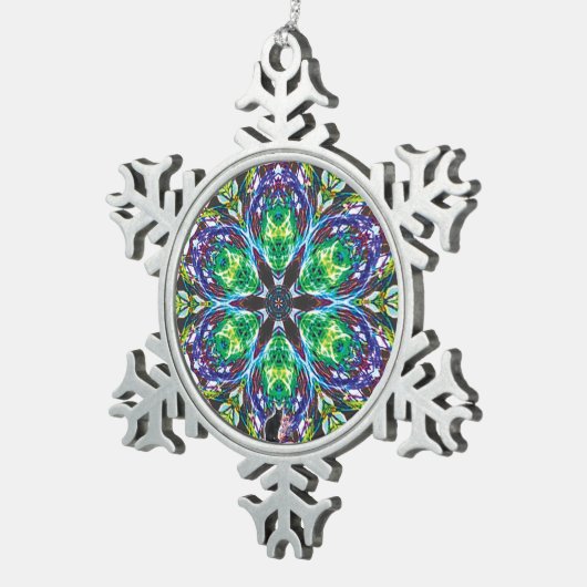 Pods Kaleidoscope Snowflake Ornament (Rechts)