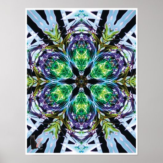 Pods Kinetic Collage Kaleidoscope Poster (Voorkant)