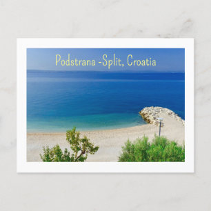 Podstrana —Split, Croatie, Plage Carte postale
