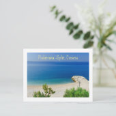 Podstrana —Split, Croatie, Plage Carte postale (Debout devant)