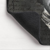 Poe Black en White Grunge Muismat (Hoek)