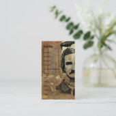 Poe Collage Verticaal Visitekaartje (Staand voorkant)