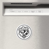 Poe Dis White Logo Magnet Magneet (Insitu (Vaatwasser))