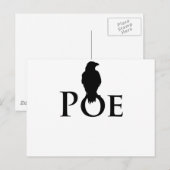 Poe Edgar Allan Poe und der Rabe Briefkaart (Voorkant / Achterkant)