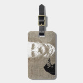 PoE en Raven Grunge Digital Art Bagagelabel (Voorkant verticaal)