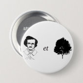 Poe-et-Tree-Button Ronde Button 7,6 Cm (Voorkant /achterkant)