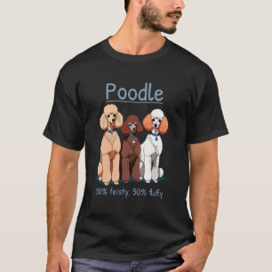 Poedel 50% pittig 50% pluizig t-shirt