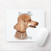 Poedel (abrikoos) Mam 2 Muismat (Met muis)