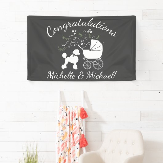 Poedel Baby shower Puppy Spandoek (Insitu)