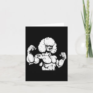 Poedel Biceps Tattoo - Hondenras Pet I Love Mom Kaart