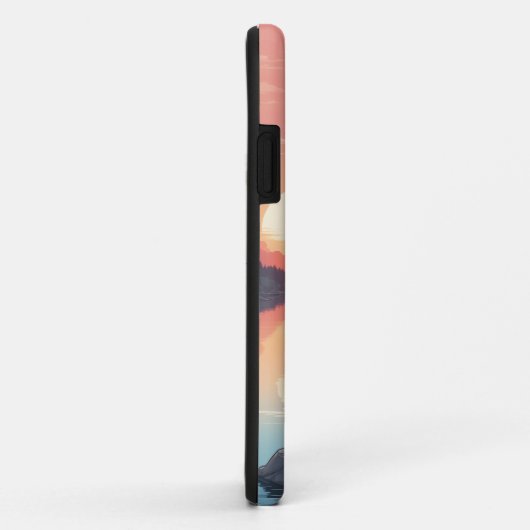 Poedel bij het meer Case-Mate iPhone case (Achterkant/rechts)