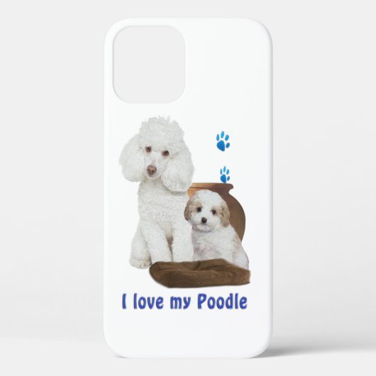 poedel Case-Mate iPhone case (Achterkant)