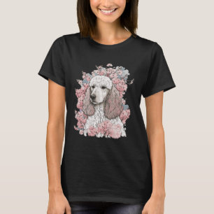 Poedel Cherry Blossom Hondenras Japans Sakura T-shirt