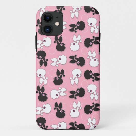 Poedel Cuties op Roze - Aanpassen Case-Mate iPhone Case (Achterkant)