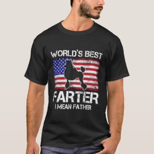 Poedel Dog Worlds Best Farter Ik bedoel Vader Ons T-shirt