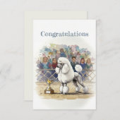 Poedel Gefeliciteerd Opmerking Kaart (Voorkant / Achterkant)