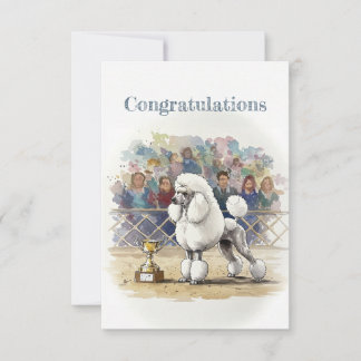 Poedel Gefeliciteerd Opmerking Kaart