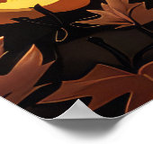 Poedel Halloween Spooky Poster (Hoek)