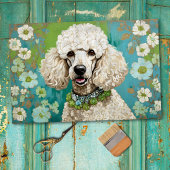 Poedel Hond Decoupage Tissue Papier