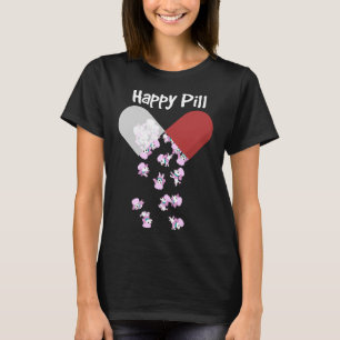 Poedel Hond Gelukkig Pil Poedel Mam Papa Gift T-shirt