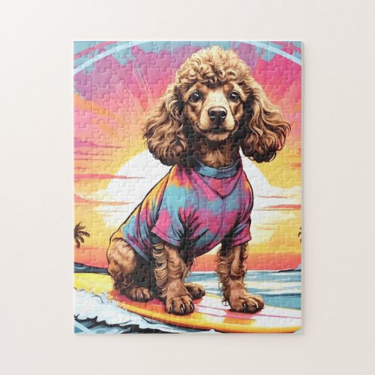 Poedel hond legpuzzel (Verticaal)