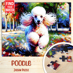 Poedel Hond Portret Acryl Art Print Hondenliefhebb Legpuzzel