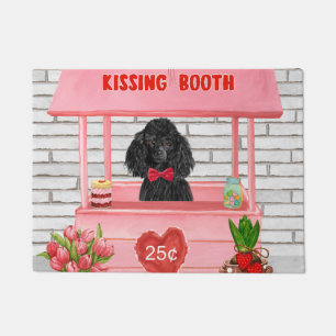 poedel hond Valentijnsdag Kusstand Deurmat