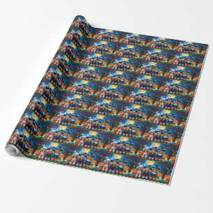 Poedel Honden Pompoen Halloween Grappig Cadeaupapier