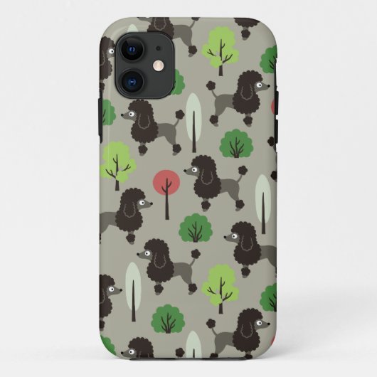 Poedel in het park Case-Mate iPhone case (Achterkant)