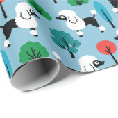 Poedel in het park Wrapping Paper Cadeaupapier (Rol Hoek)