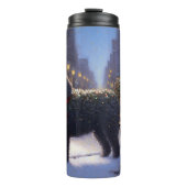 Poedel Kerst Feestseizoen Thermosbeker (Voorkant)