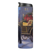 Poedel Kerst Feestseizoen Thermosbeker (Geroteerd rechts)