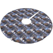 Poedel Kerstmis Feestelijk Seizoen Kerstboom Rok (Gekanteld)