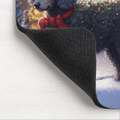 Poedel Kerstmis Feestelijk Seizoen Muismat (Hoek)