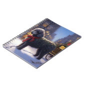 Poedel Kerstmis Feestelijk Seizoen Notitieboek (Linkerzijde)