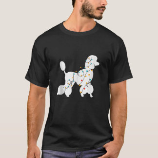 Poedel Kerstverlichting Poedel Hond Lelijke Trui X T-shirt