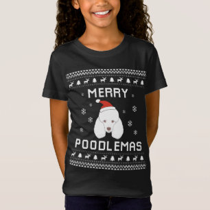Poedel Liefhebber Kerst Lelijke Xmas Poedel Hond Z T-shirt