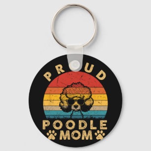 Poedel mam geschenken ik hou van mijn hond mam mam sleutelhanger