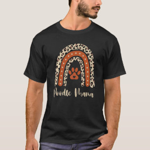 Poedel Mama Hond Standaard Poedel Mam T-shirt