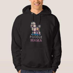 Poedel Mama Pixel Art Schattigee hondeneigenaar Vr Hoodie