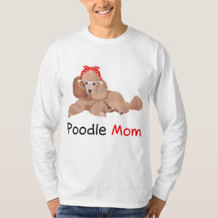 Poedel Moeder Hond Bandana Pet Lover Gift Vrouwen T-shirt
