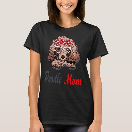 poedel moeder t-shirt (Voorkant)