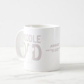 poedel papa hond papa cadeau koffiemok (Voorkant links)