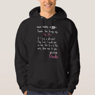 Poedel papa voor altijd hoodie