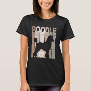 Poedel Poedel Hond Retro Poedel Caniche Lov T-shirt