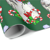 Poedel Santa Hoed Kerstmis Cadeaupapier (Rol Hoek)