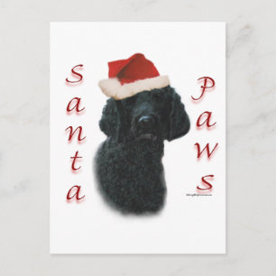 Poedel Santa Paws Feestdagenkaart