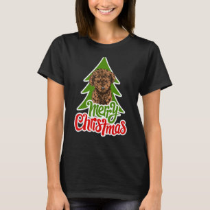 Poedel schattig kersthond t-shirt