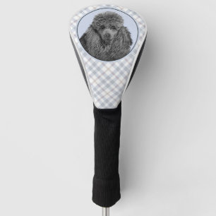 Poedel schilderij miniatuur Speelgoed zwart origin Golfheadcover